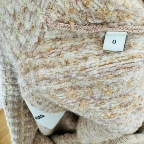 NWOT Sandro Paris Cream Tweed Jacket, Gold Hardware, XS - Picture 8 of 8